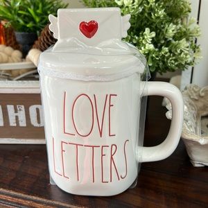 Cute RAE DUNN MUG AND LID ❤️
